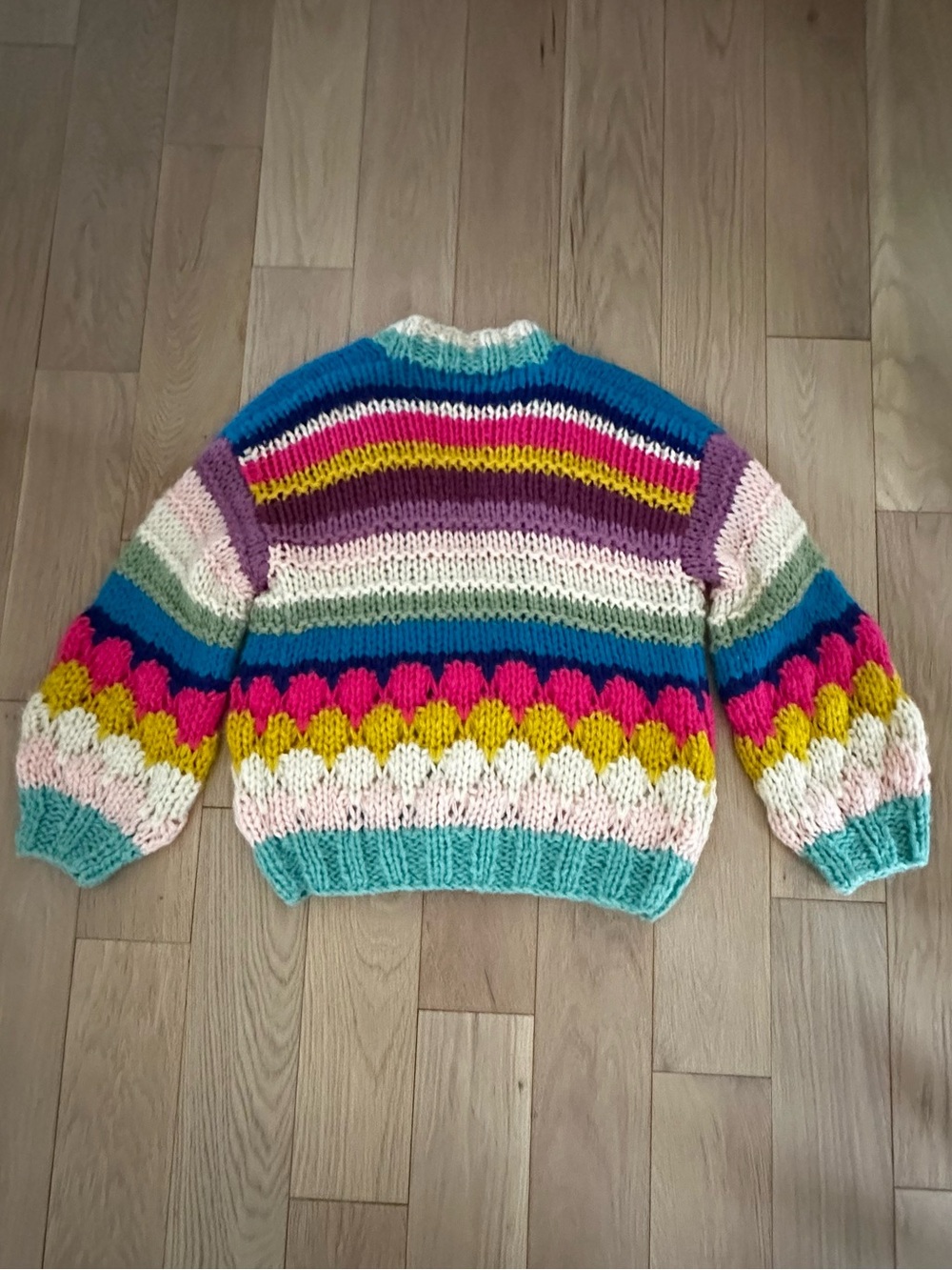 Chunky knit colorful sweater - Picture 6 of 16